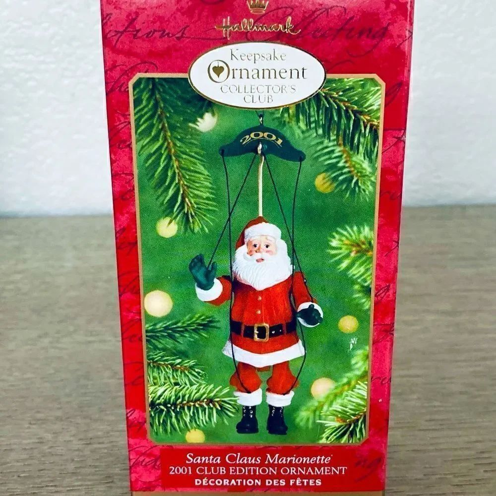 Hallmark Santa Claus Marionette 2001 Vintage Collector Christmas Ornament